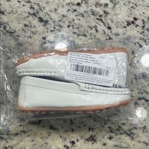 White Kids Moccasins